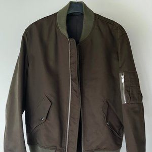 The Kooples Green Bomber Jacket